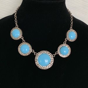 Chico’s. Blue and silver necklace.